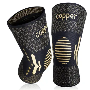 Copper Ion Sports Knee Pad Ring Pressurized Breathable Knee Support for Home Fitness