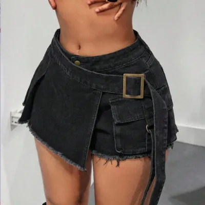 Street Women Vintage Denim Shorts