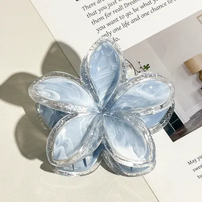 Women Fashion Creative Beach Circle Edge Egg Flower Headwear Grab Clip