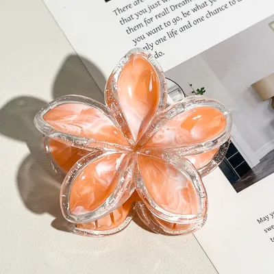 Women Fashion Creative Beach Circle Edge Egg Flower Headwear Grab Clip
