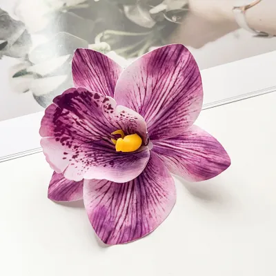 Women Fashion Vacation Beach Artificial Flower Hairpin Plastic Duckbill Clip Bohemian
