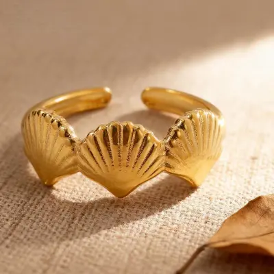 Women Fashion Ocean Style Starfish Titanium Steel Ring