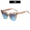 C8-Wood Grain Frame Dusty Blue Lens