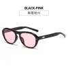 Bright Black Framed Pink Lenses