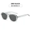 Translucent Gray Frame With Black-Gray Lenses