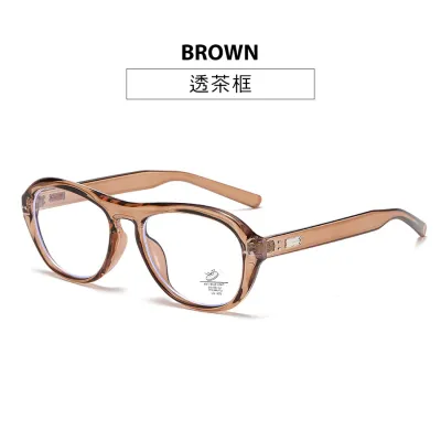 Women's Fashion Retro Large Frame Large Oval Sunglasses with PC Frame