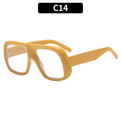 Women Fashion Square Frame UV Protection PC Sunglasses AC Lens