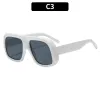 C3-White Frame Gray Lenses