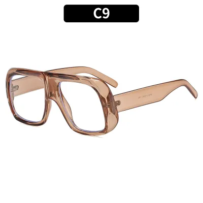Women Fashion Square Frame UV Protection PC Sunglasses AC Lens