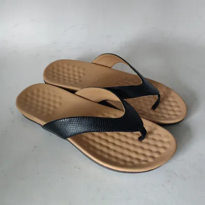 Women Fashion Casual Solid Color Soft-Soled Non-Slip Flat Flip-Flops Slippers
