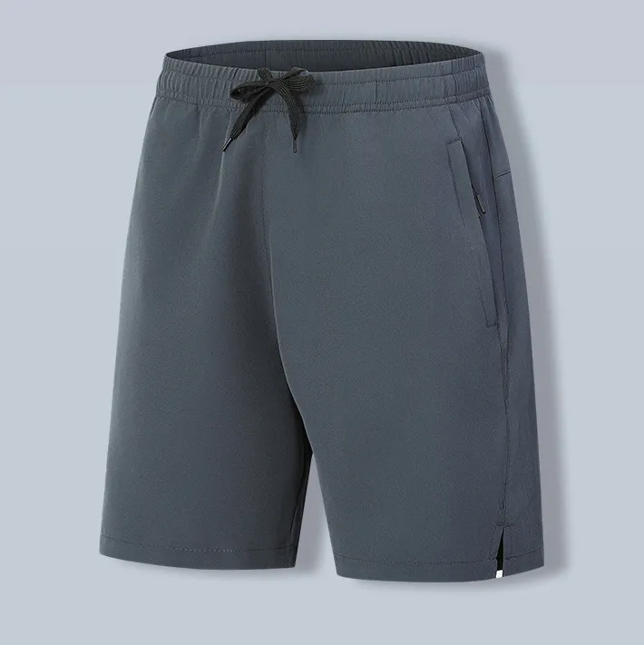 Men'S Fashion Casual Solid Color Quick-Drying Breathable Ice Silk Shorts