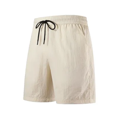 Men'S Fashion Casual Summer Solid Color Ultra-Thin Loose Shorts