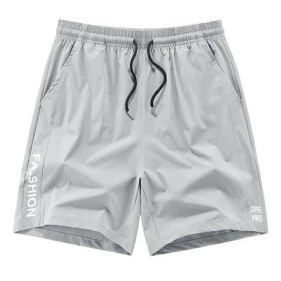 Men Fashion Casual Summer Ice Silk Loose Shorts