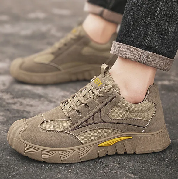 Men's Fashion Casual Breathable Non-Slip Wear-Resistant Lace Up Sneakers