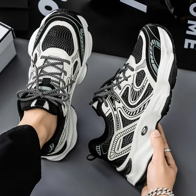 Men's Fashion Casual Spring Breathable Mesh Platform Sneakers