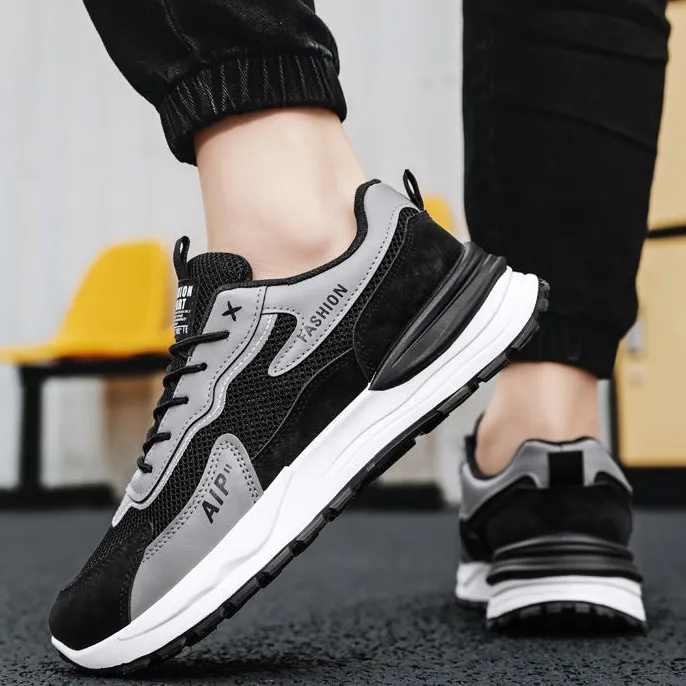 Men's Casual Mesh Breathable Thick Sole Sneakers