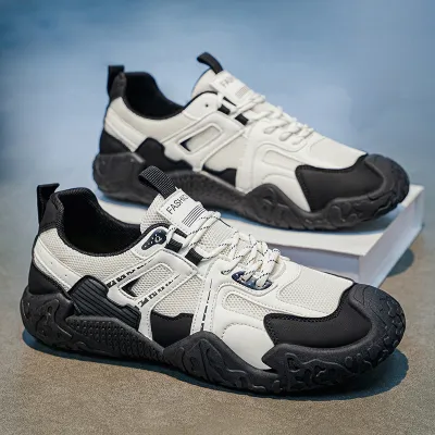 Men's Breathable Hiking Sneakers Casual Summer Wear-Resistant Shoes Lace Up