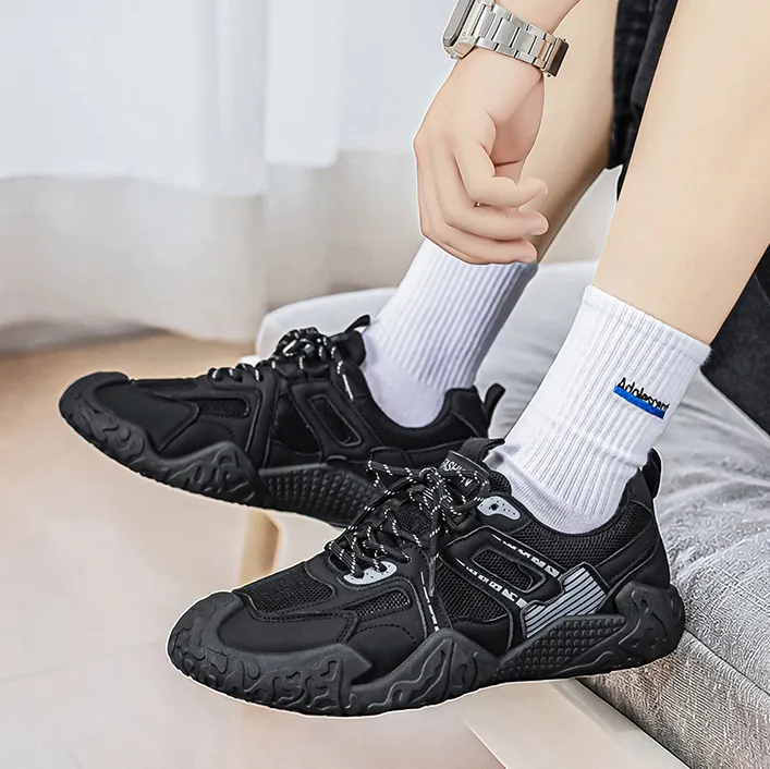 Men's Breathable Hiking Sneakers Casual Summer Wear-Resistant Shoes Lace Up
