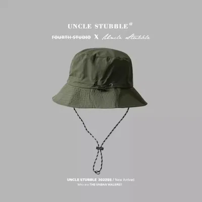 Fashion Casual Solid Color Summer Thin Quick-Drying Waterproof Foldable Bucket Hat