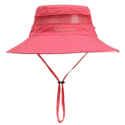 Men Fashion Casual Solid Color Big Brim Breathable Sunshade Hat
