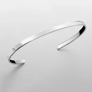 Men Fashion Simple Stainless Steel Open Bracelet