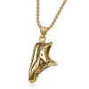 Gold Pendant With Chain 55Cm