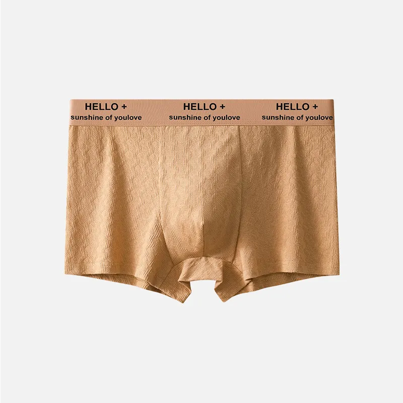 Men'S Fashion Cotton Jacquard Breathable Underwear