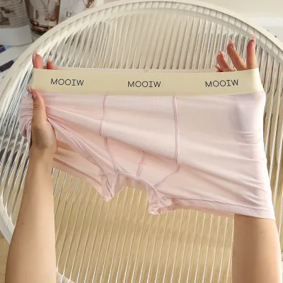 Men'S Fashion Summer Thin Breathable Traceless Underwear