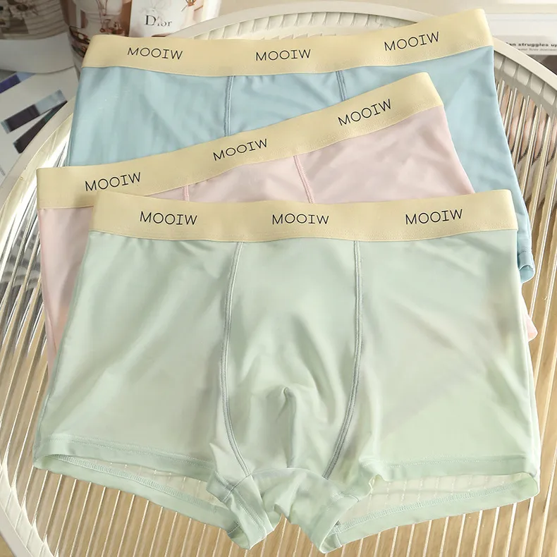 Men'S Fashion Summer Thin Breathable Traceless Underwear