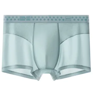 Men'S Fashion Summer Solid Color Ice Silk Mesh Breathable Underwear