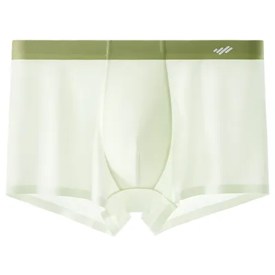 Men'S Fashion Summer Thin Ice Silk Breathable Non-Marking Underwear