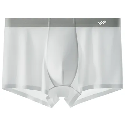 Men'S Fashion Summer Thin Ice Silk Breathable Non-Marking Underwear