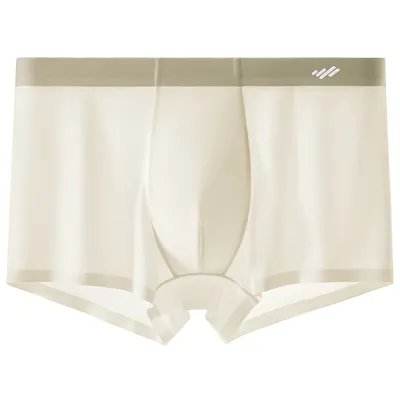 Men'S Fashion Summer Thin Ice Silk Breathable Non-Marking Underwear