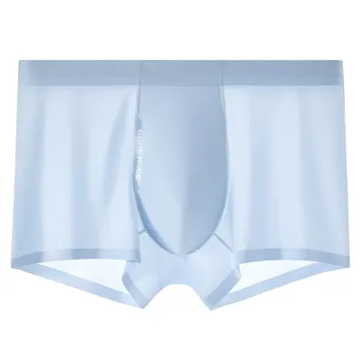 Men'S Fashion Ice Silk Thin Breathable Four-Corner Underwear