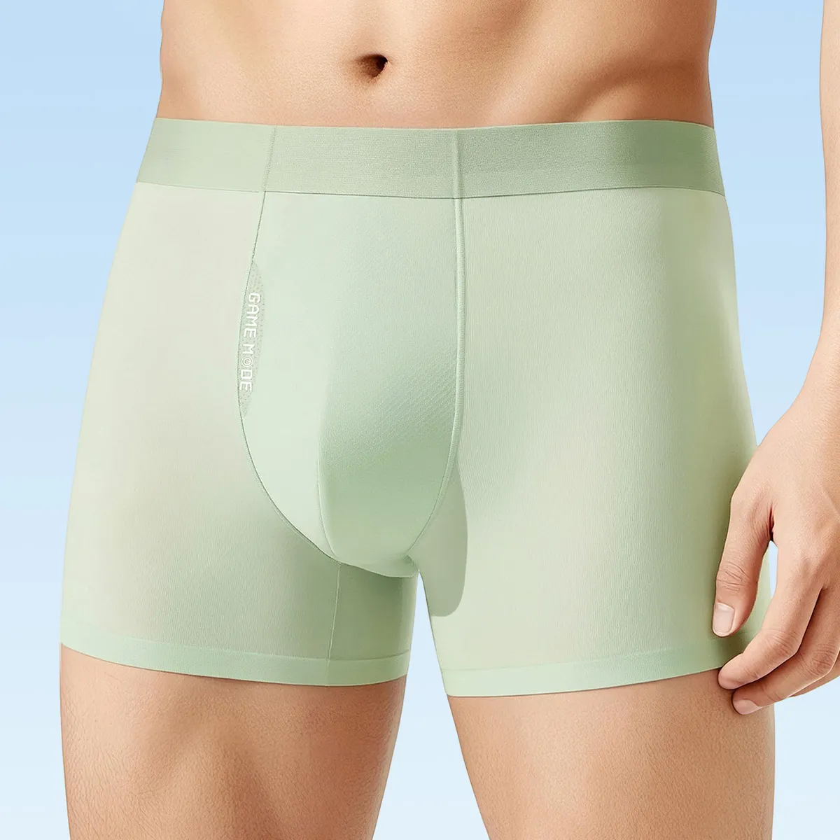 Men'S Fashion Ice Silk Thin Breathable Four-Corner Underwear