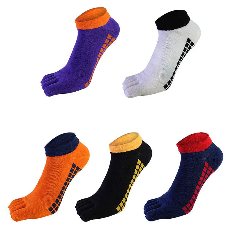 Men'S Fashion Cotton Thin Short Tube Five-Toe Socks