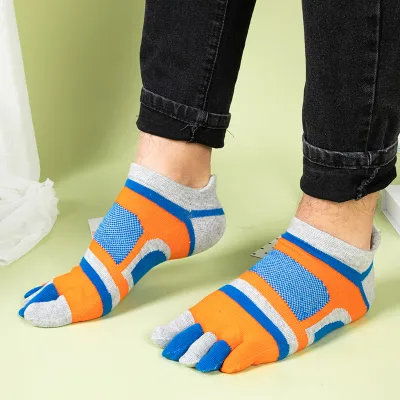 Men'S Fashion Mesh Cotton Five-Toe Socks