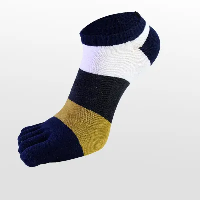 Men Fashion Cotton Short Tube Five-Toe Socks