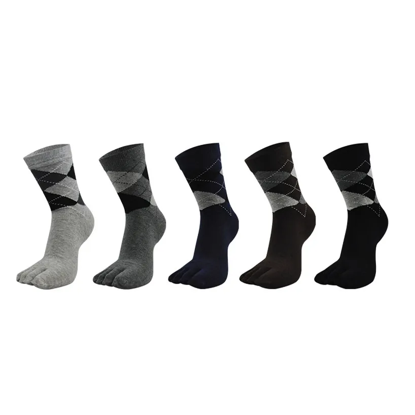 Men Fashion Mid-Tube Five Toe Socks