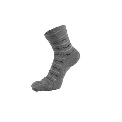 Men Fashion Casual Cotton Line Five-Finger Socks