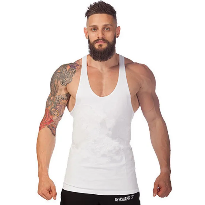 Men Fashion Casual Simple Solid Color Tank Top