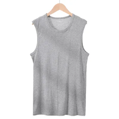 Men'S Fashion Simple Solid Color Cotton Tank Top