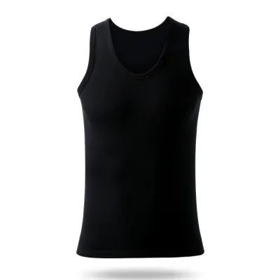 Men Fashion Casual Simple Solid Color Cotton Sleeveless Tank Top