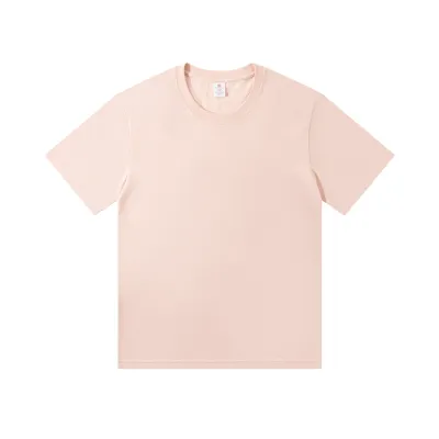 Men Fashion Casual Simple Solid Color Cotton Short Sleeve T-Shirt