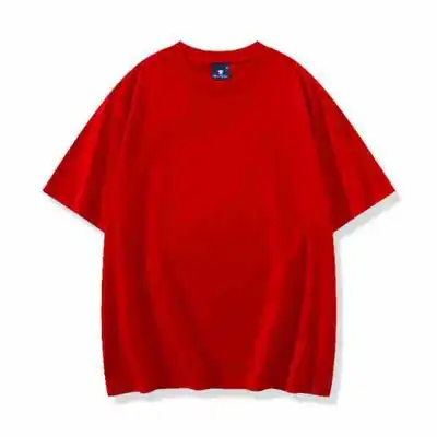 Men Fashion Casual Simple Solid Color Cotton Round Neck Short-Sleeve T-Shirt