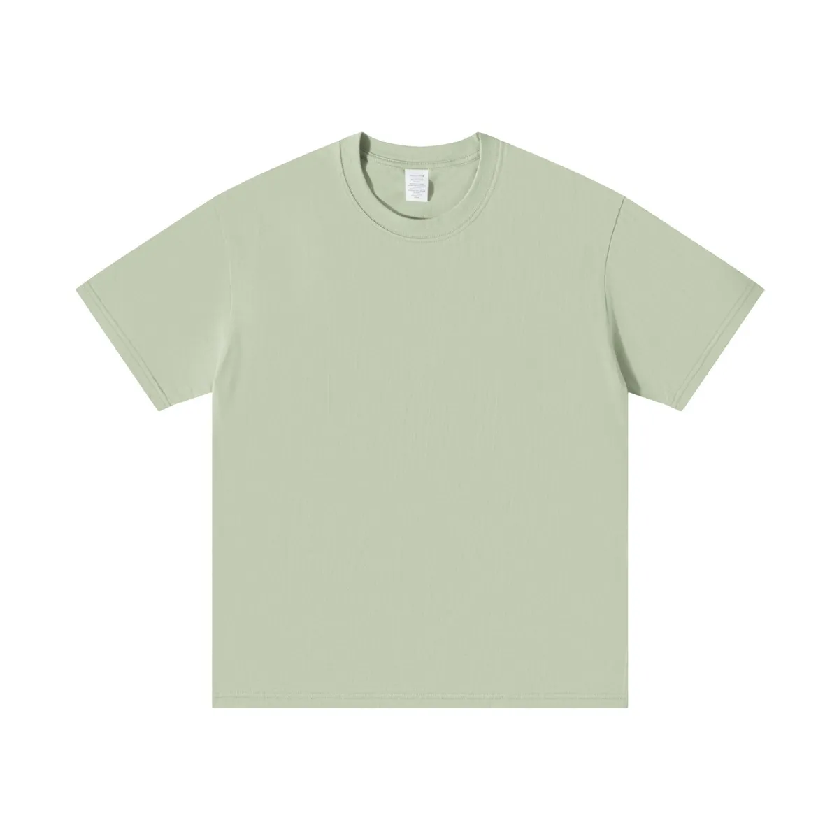 Men Fashion Casual Simple Summer Solid Color Cotton Round Neck Short-Sleeve T-Shirt