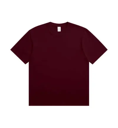 Men Fashion Casual Simple Summer Solid Color Cotton Round Neck Short-Sleeve T-Shirt