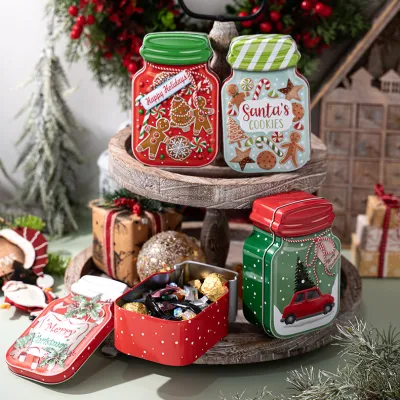 Christmas Car Gingerbread Man Party Candy Box Decoration