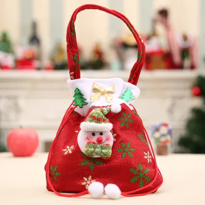 Christmas Santa Claus Gift Bag Decoration