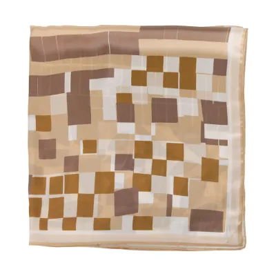 Fashion Print Square Silk Scarf